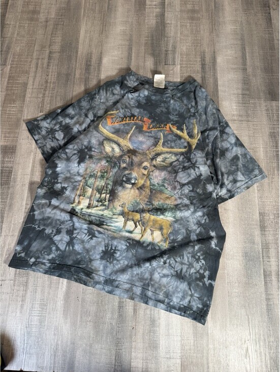 Liquid Blue Other - Vintage Liquid Blue 2000 Nature White Tail Deer T Shirt Mens Large AOP Tie Dye